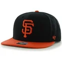 47-brand-flat-brim-side-logo-mlb-san-francisco-giants-smooth-black-snapback-cap