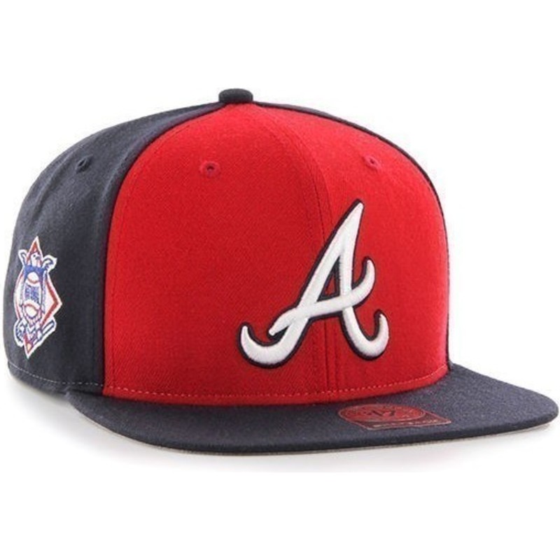 47-brand-flat-brim-side-logo-mlb-atlanta-braves-smooth-navy-blue-snapback-cap
