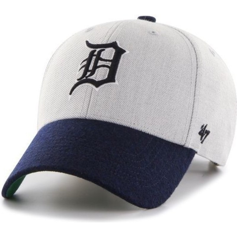 47-brand-curved-brim-mlb-detroit-tigers-grey-cap-with-navy-blue-visor